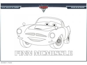 Coloriage Finn Mcmissile à Imprimer Coloriage Finn Mc Missile Cars 2
