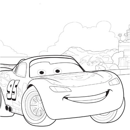 Coloriage Flash Mcqueen Gratuit Coloriage Flash Mcqueen Sur La Route