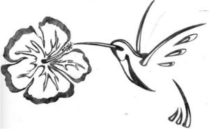 Coloriage Fleur D Hibiscus Fleur D Hibiscus Colibri Tattoos