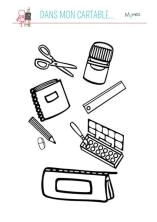 Coloriage Fourniture Scolaire Maternelle Coloriages Sur L école Coloriages Vie Quoti Nne