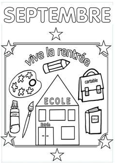 Coloriage Fourniture Scolaire Maternelle Septembre