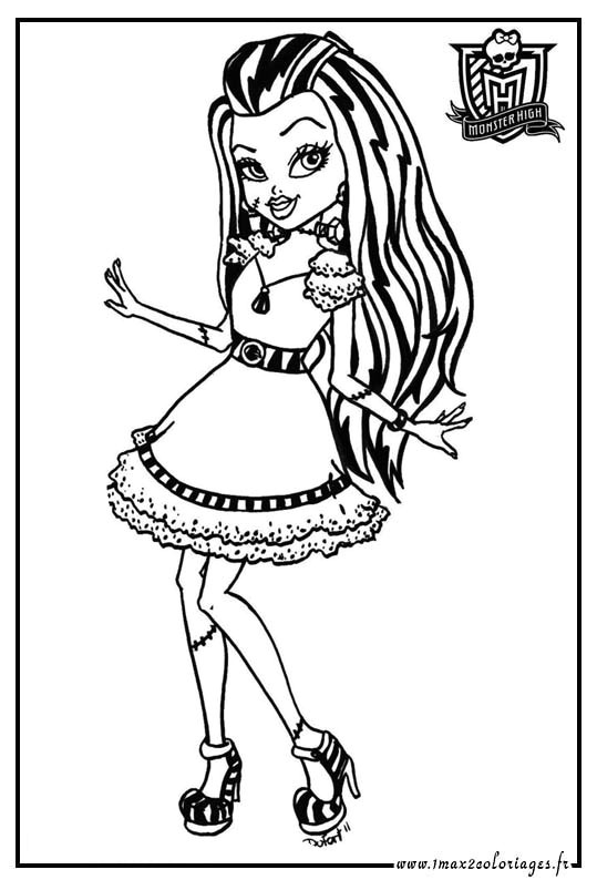 Coloriage Frankie Le Robot Monster High Niaoublog44