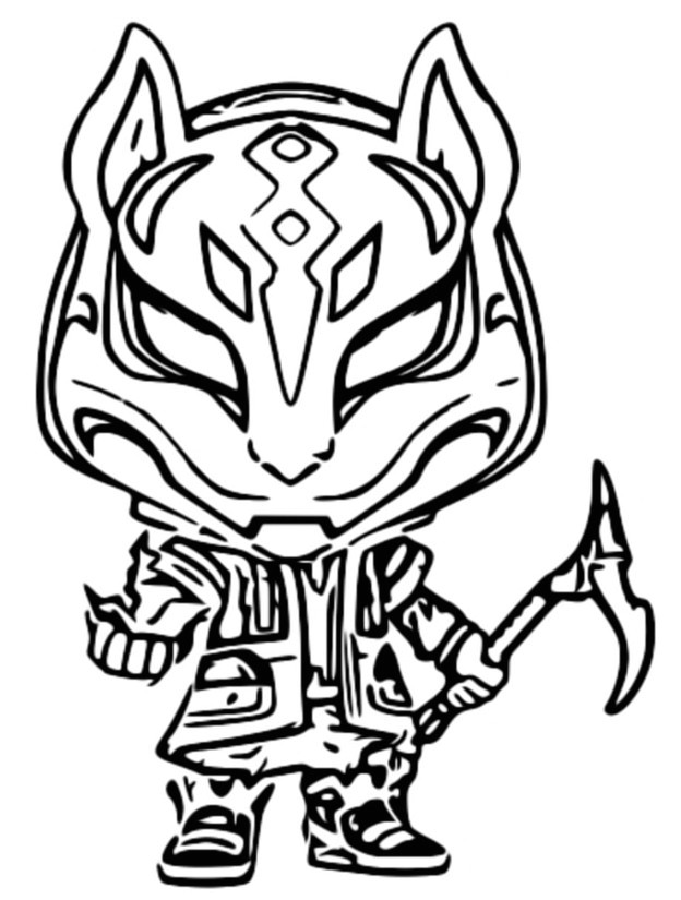 Coloriage Funko Pop fortnite Coloriage Funko Pop fortnite Drift 2