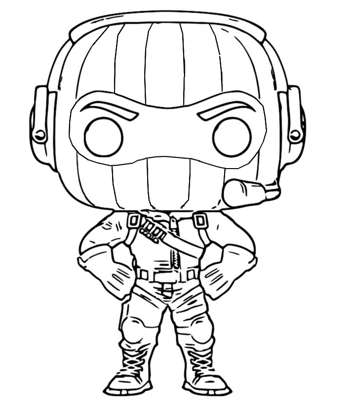 Coloriage Funko Pop fortnite Coloriage Funko Pop fortnite Raptor 8