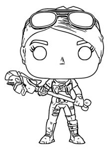 Coloriage Funko Pop fortnite Coloring Page Funko Pop fortnite Brite Bomber 4