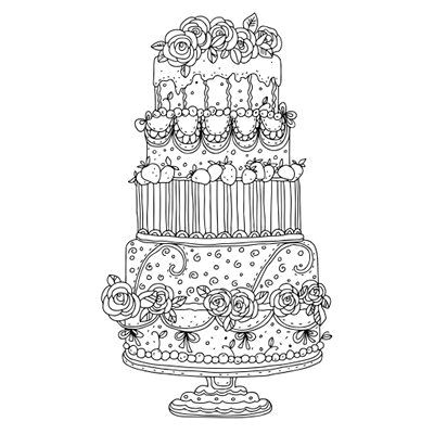 Coloriage Gateau A Imprimer Coloriage Adulte Piece Montée Nouurriture