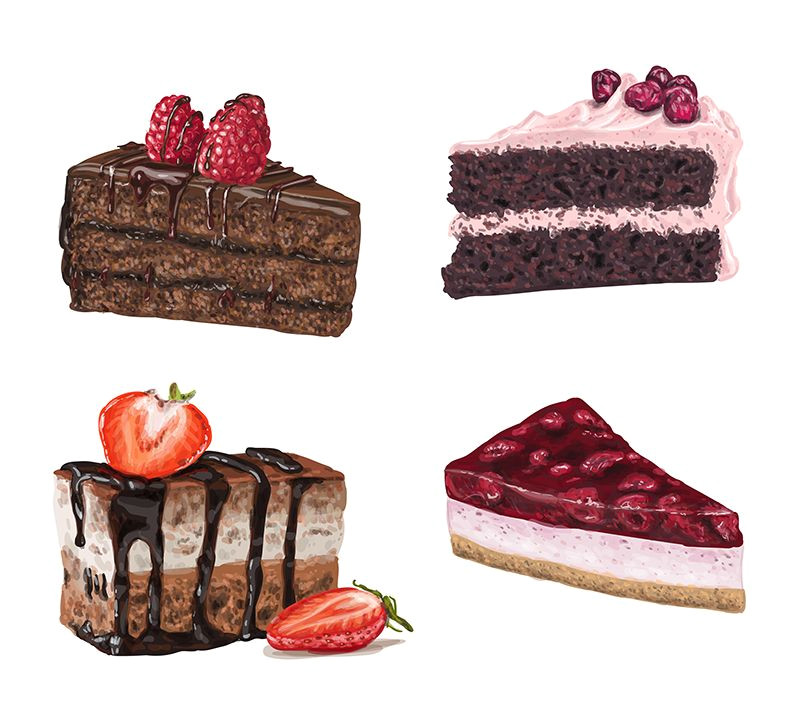 Coloriage Gateau Au Chocolat épinglé Par Sara Sur Illustration En 2019