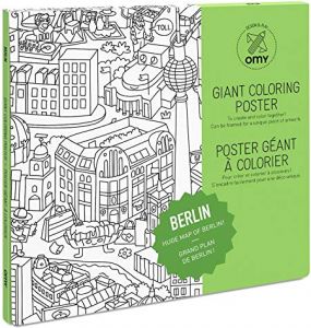 Coloriage Geant New York Omy Poster Géant   Colorier De Berlin format Encadrable 70 X 100 Cm