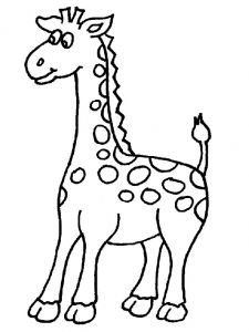 Coloriage Girafe A Imprimer Gratuit Dessin Facile Animaux Girafe