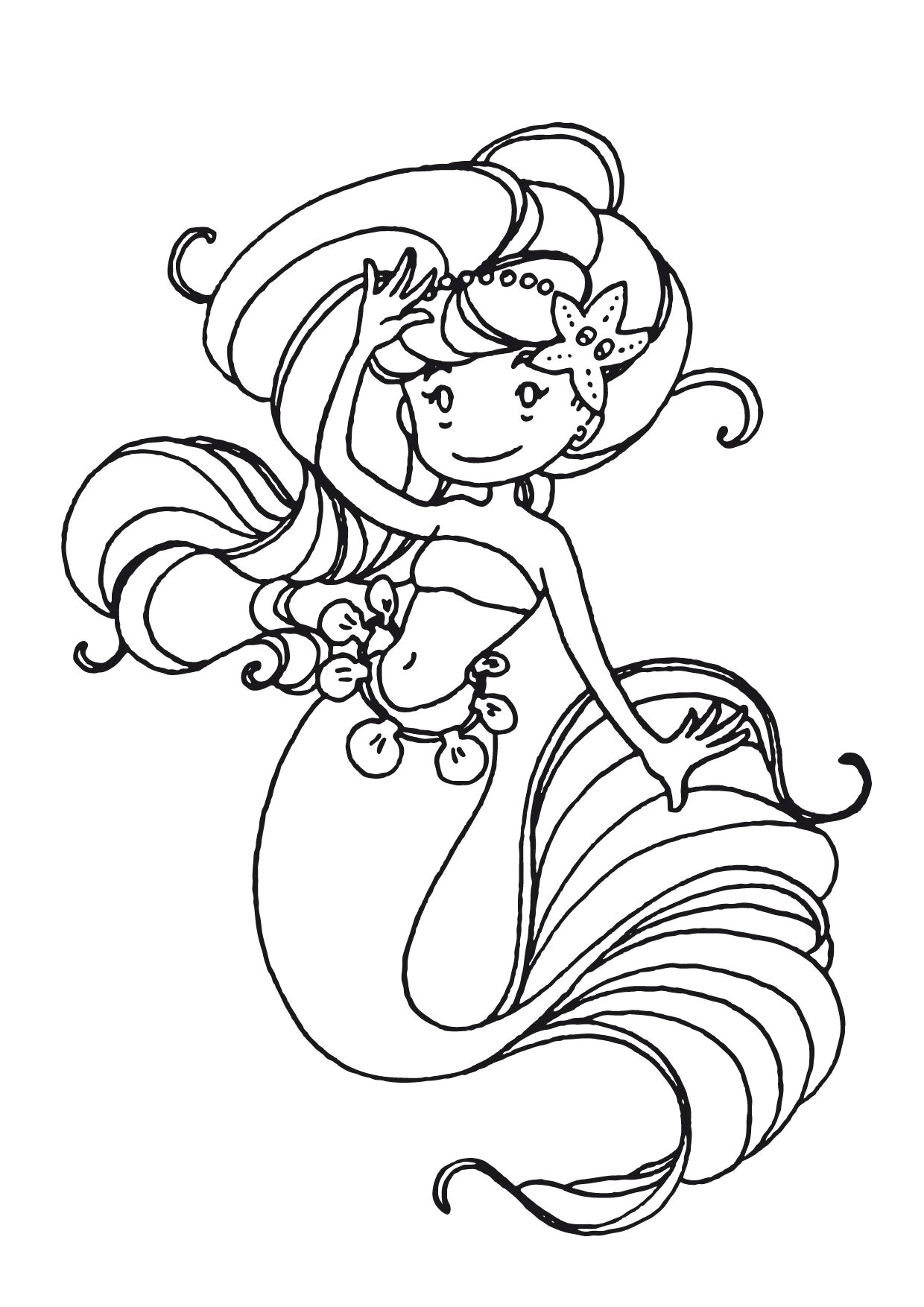 Coloriage Gratuit à Imprimer Barbie Sirène Sir¨ne   Colorier Best Coloriage Sirene Barbie A Imprimer