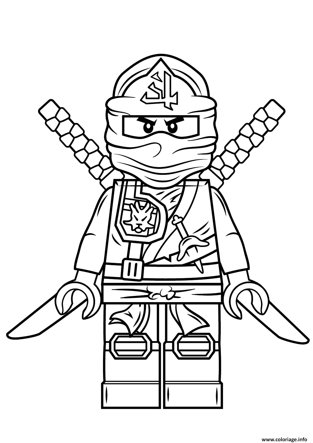 Coloriage Gratuit à Imprimer Ninjago Coloriage Lego Ninjago Green Ninja Vert Dessin