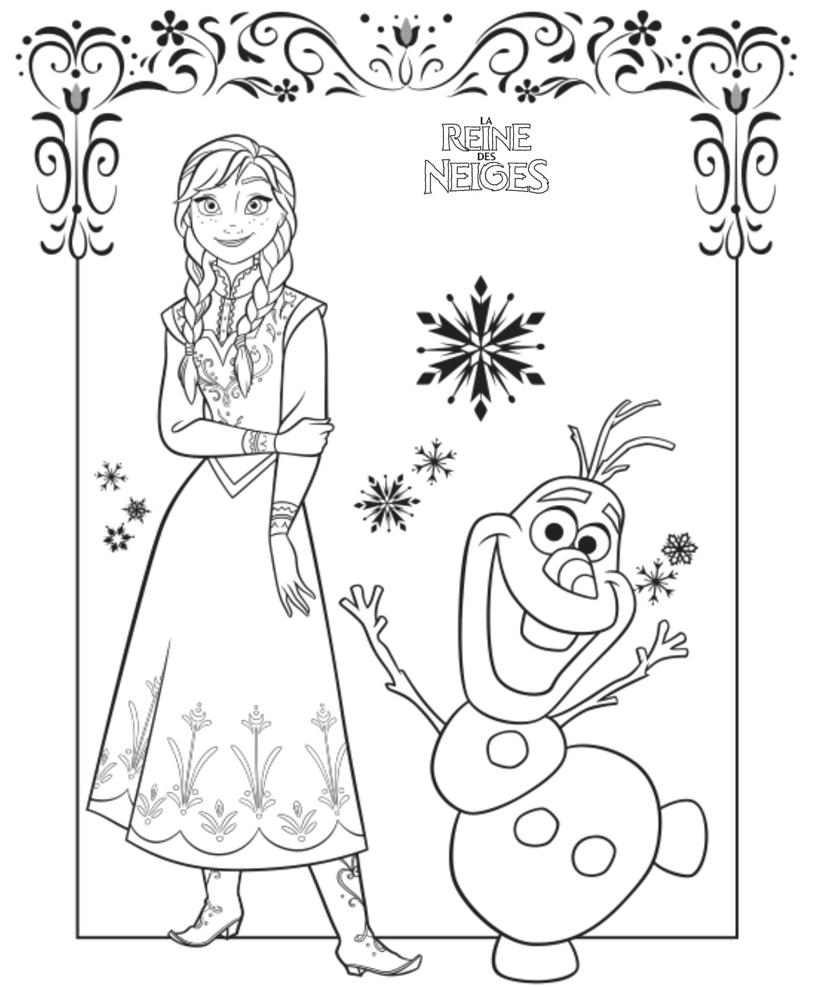Coloriage Gratuit A Imprimer Reine Des Neiges Coloriage Reine Des Neiges Disney En Ligne