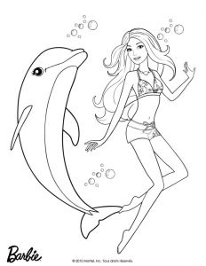 Coloriage Gratuit Barbie A Imprimer Coloriage Barbie Sirène 2 À Imprimer Gratuit Intérieur