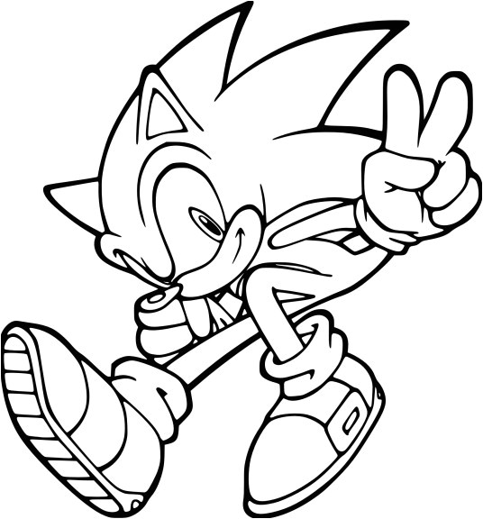 Coloriage Gratuit De sonic Coloriage De sonic à Imprimer