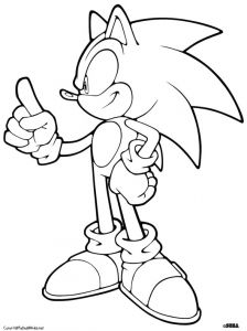 Coloriage Gratuit De sonic Coloriage Super sonic Les Beaux Dessins De Dessin Animé