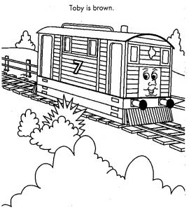 Coloriage Gratuit De Tank Thomas the Tank Engine Coloring Pages toby