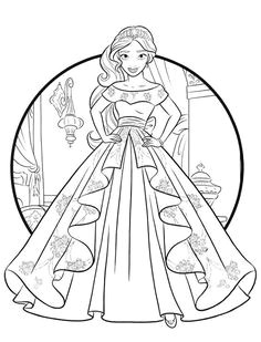 Coloriage Gratuit Elena D Avalor Les 11 Meilleures Images De 001