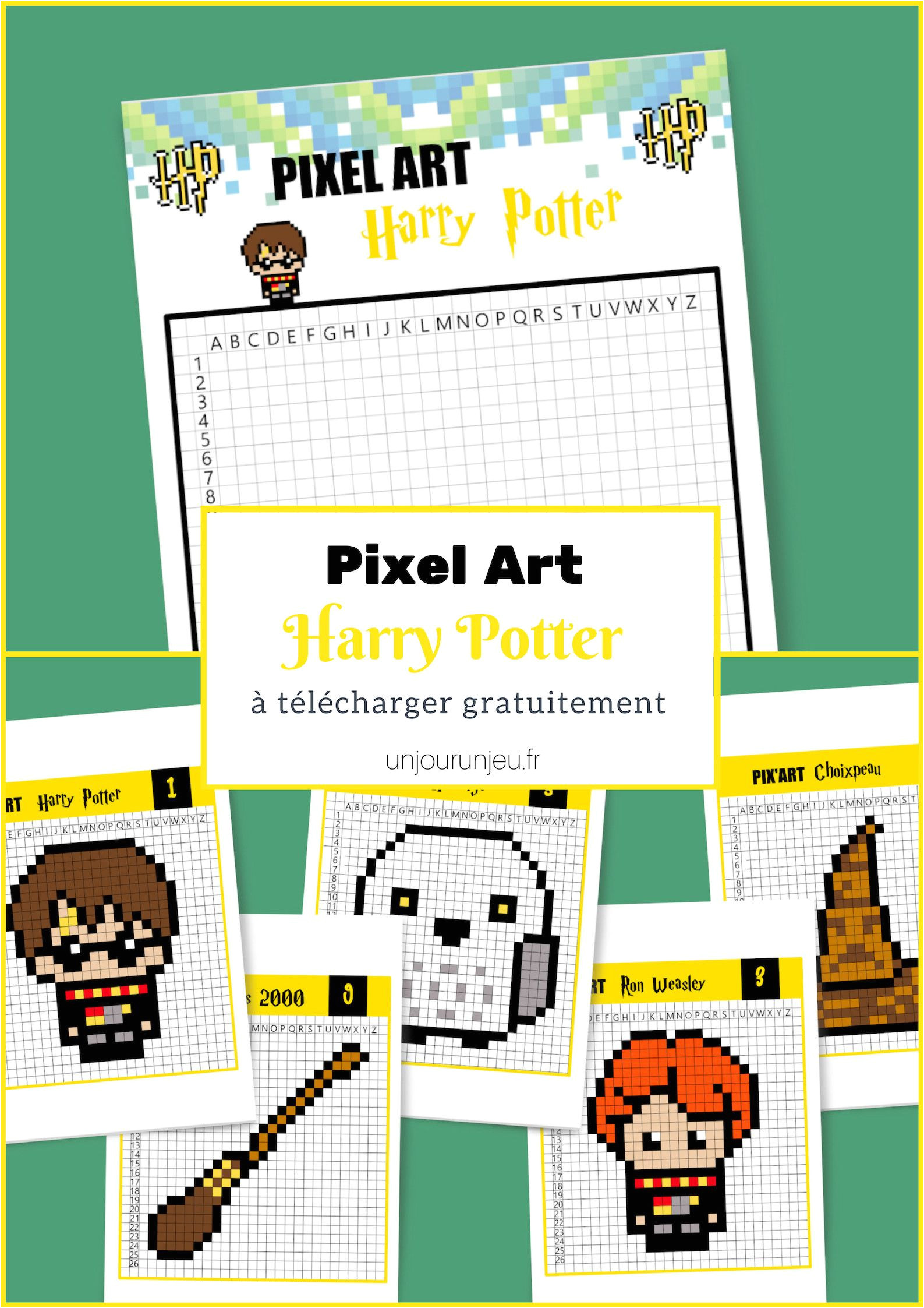 Coloriage Gratuit Harry Potter Imprimer Pixel Art Harry Potter C Est Magique