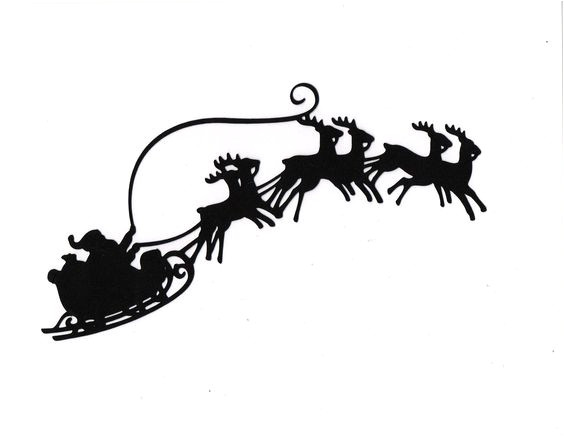 Coloriage Gratuit Pere Noel Et son Traineau Silhouette A Imprimer Wpz64 Napanonprofits