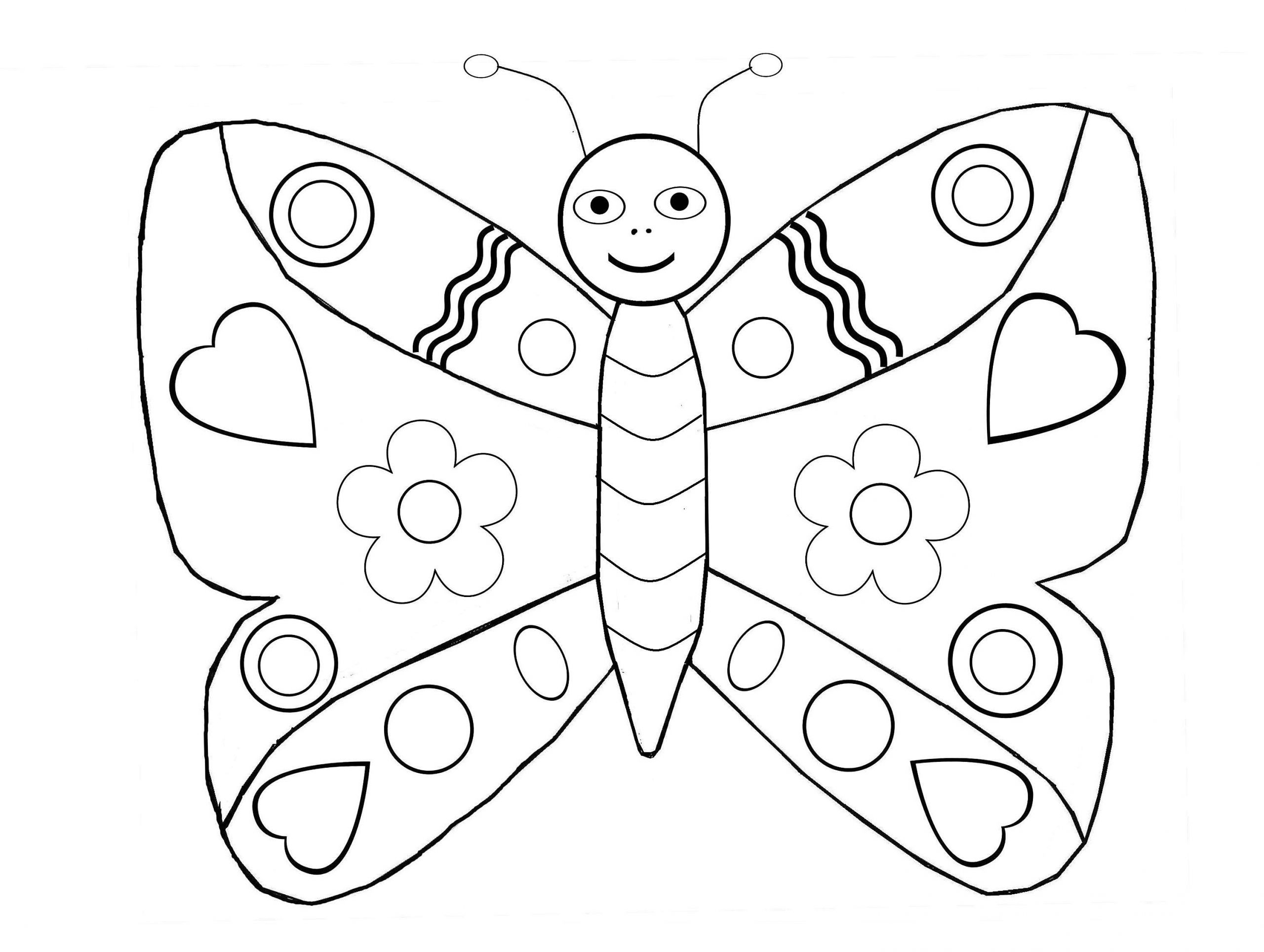 Coloriage Gratuit Pour Bébé Papillons 4 Coloriage De Papillons Coloriages Pour Enfants