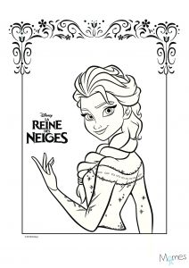 Coloriage Gratuit Reines Des Neiges Coloriage Reine Des Neiges