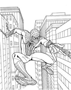 Coloriage Gratuit Spiderman à Imprimer 104 Meilleures Images Du Tableau Batman Spiderman Superman