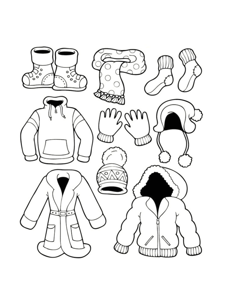 Coloriage Habits D Hiver Coloriage Hiver 24 Dessins à Imprimer