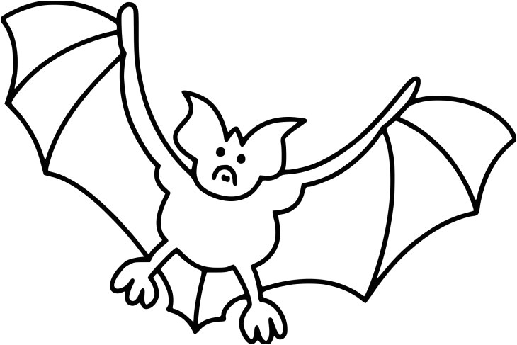 Coloriage Halloween Chauve souris Coloriage Chauve souris Halloween Et Dessin à Imprimer