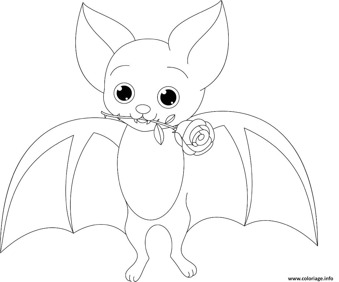 Coloriage Halloween Chauve souris Coloriage Halloween Chauve souris