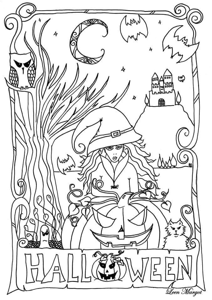 Coloriage Halloween Gratuit Imprimer Dessins Halloween Imprimer Gratuit Par Leen Margot
