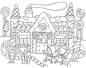 Coloriage Hansel Et Gretel Maternelle Coloriage A Imprimer Hansel Et Gretel