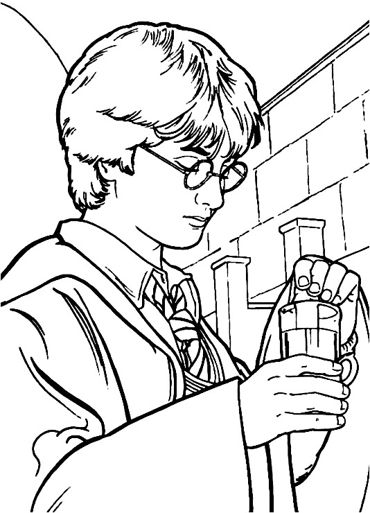 Coloriage Harry Potter A Imprimer 30 Dessins De Coloriage Harry Potter à Imprimer