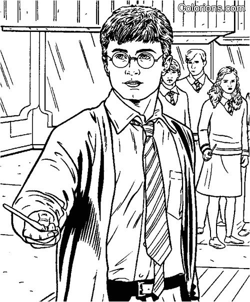 Coloriage Harry Potter A Imprimer 30 Dessins De Coloriage Harry Potter à Imprimer