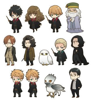 Coloriage Harry Potter Kawaii Harry Potter Kawaii Designs Draft