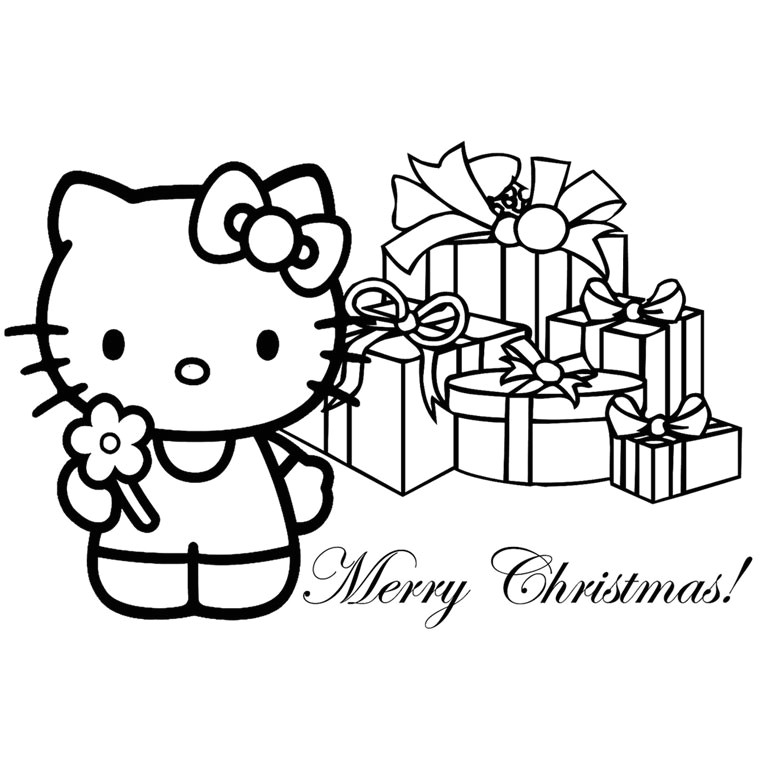 Coloriage Hello Kitty Noel Coloriage Hello Kitty Gratuit A Colorier Az Coloriage