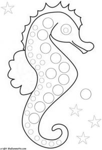 Coloriage Hippocampe A Imprimer Blog June
