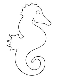Coloriage Hippocampe A Imprimer Hippocampe 2 Animaux – Coloriages à Imprimer