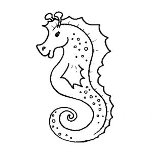 Coloriage Hippocampe A Imprimer Pin Dessin Hippocampe Coloriage Sur Animaux On Pinterest