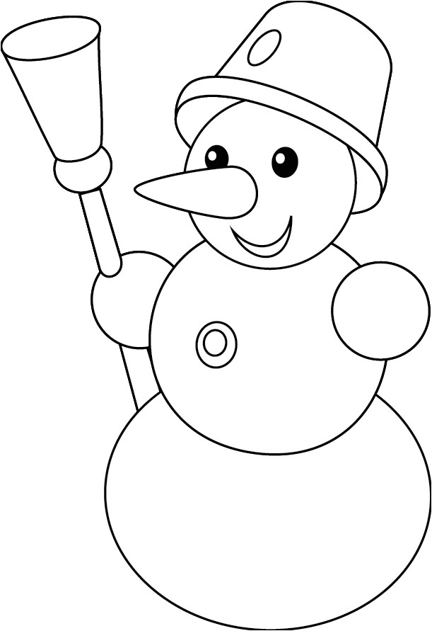 Coloriage Homme De Neige Le Bonhomme De Neige No L