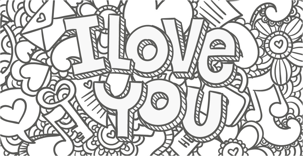 Coloriage I Love You Coloriage Gratuit I Love You 2 Mai Artherapie