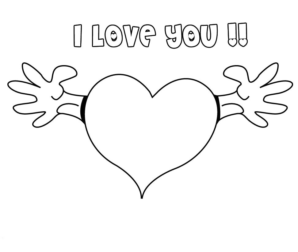 Coloriage I Love You Nos Jeux De Coloriage I Love You à Imprimer Gratuit Page