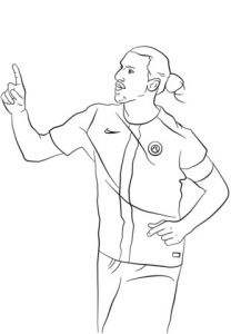 Coloriage Ibrahimovic A Imprimer Coloriage Zlatan Ibrahimovic