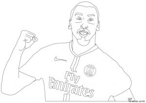 Coloriage Ibrahimovic A Imprimer Colorier Des Dessins Sur Le Football