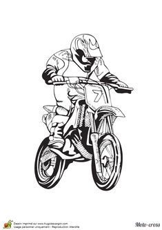 Coloriage Imprimer Moto Cross Coloriage Voiture