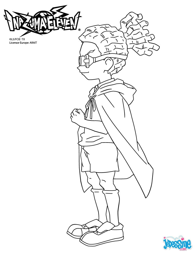 Coloriage Inazuma Eleven Jude Coloriages Jude Sharp De Profil Fr Hellokids