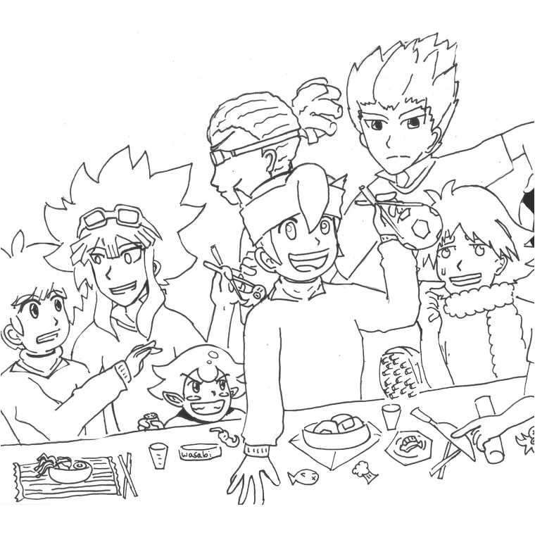 Coloriage Inazuma Eleven torch 52 Dessins De Coloriage Inazuma Eleven à Imprimer
