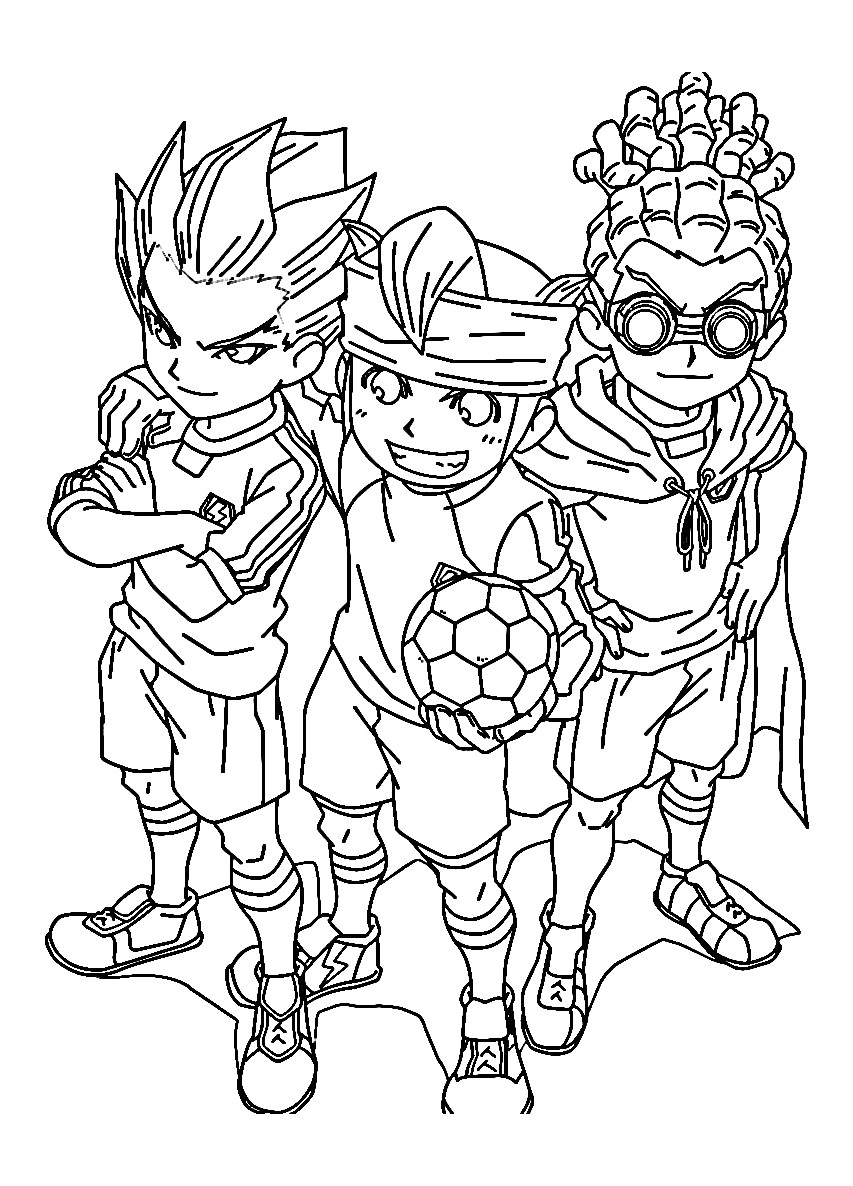 Coloriage Inazuma Eleven torch Dessus Olive Et tom Coloriage A Imprimer