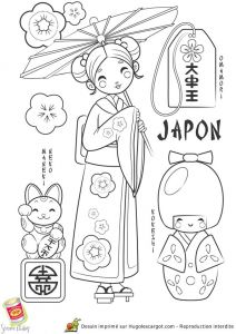 Coloriage Japonais à Imprimer Coloriage Japonais A Imprimer