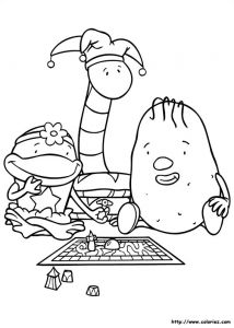 Coloriage Jeux De société Dessin Coloriage Coloriage De Jojo Joue Aux Jeux De société