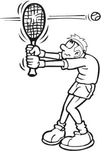 Coloriage Joueur De Tennis Dessin Joueur Tennis